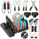 All-in-1 Switch 2 Sports Accessories Bundle with Organizer Station & Joycon 2 Charger, Storage for Switch Sports Games, Family Sport Accessories Kit Compatible with Nintendo Switch 2