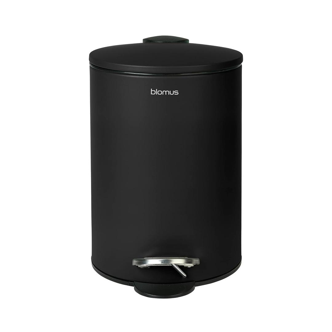 Blomus TUBO Pedal Bin Wastepaper Basket - Black