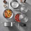 Titanium Cookware set | Hammered Titanium pans for cooking with Lids | 14 Pcs | Non-Toxic Skillet |PFAS/PFOA/PTFE Free | Dishwasher&Oven Safe | Kitchen Induction Compatible au gratin pan