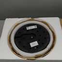 Oneach Boho Floor Lamp with 3 Color Temperatures, Farmhouse Floor Lamps for Living Room with Remote & Dimmable Bulb, Rattan Floor Lamp for Bedroom, Gold (62.1)