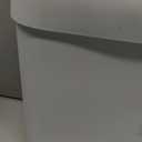 funest 2 Pack Bathroom Trash Can with Lid, 3 Gal/12 L & 2.7 Gal/10L Garbage Can with Pop-Up Lid, Small Spaces Plastic Trash Can, Slim Trash Bin Waste Basket for Bathroom,Rv, Office, White