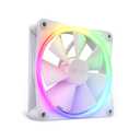 NZXT F120 RGB Triple Pack  3 x 120mm RGB PWM PC Fans with RGB Controller  High Airflow, Low Noise  Fluid Dynamic Bearing  CAM Software Control  18 LEDs per Fan  White