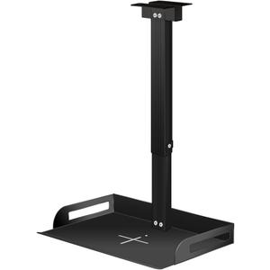 Universal Projector Ceiling Mount with Tray for Projector/Camera, Aluminum Alloy Boom-33lbs Load Capacity - Universal Bracket - Height Adjustable 11.4-22inches, in Tube Cable Routing