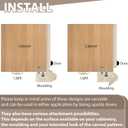DoubleFill Cabinet Light Rail Molding 2 Pack 47", Poplar
