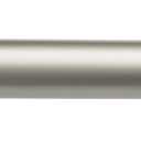 Amazon Basics Sturdy Adjustable Curtain Rod for Windows with Round Finials, Easy Installation, 1-Inch Rod, 36" to 72", Nickel, 1-Pack