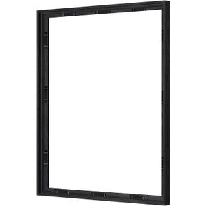 Abtgt 18x24 Canvas Floating Frame with 0.9" Deep, Black Floater Frame for Canvas Paintings with Adhesive, Vertical or Horizontal Wall Art frame for Prints Oil Painting Diamond Decor, 1 Pack.