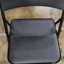 Sweetcrispy Folding Chair 4 Pack, Leather Padded Folding Chairs, Sturdy Metal Foldable Chairs, Easy to Use and Store, Outdoor and Indoor, for Home, Office, Party, Comfy