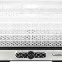 Food Dehydrator Dryer - Dehydrator for Healthy Food, Meat, Jerky, Fruit, Vegetable, Mushroom and Herb, 400W, 158F, Mini Dryer with 5 BPA-Free Drying Racks and Slide Out Tray, White, Model 904