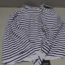 SUUKSESS Women Slimming Top (Navy Blue Striped,L)