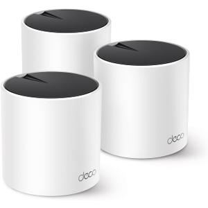 TP-Link AX3000 Whole Home Wi-Fi 6 Mesh System (Deco X55 Pro) | Up to 6500 Sq.Ft. . WAN/LAN Ports Wired Ethernet Backhaul   +  2023 Release (3-Pack)