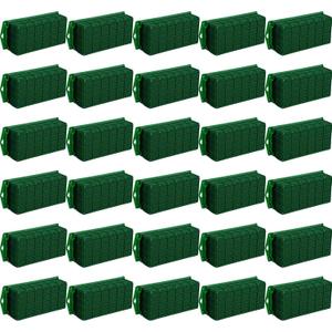 Boao 16 Pieces Floral Foam Cage Holder with Floral Foam for Fresh Flowers Cage Bowl for Table Centerpiece Flower Arrangement, Rectangle, 11.8 x 4.7 x 3.1 Inch
