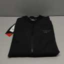 Reebok Mens Rain Jacket - Full Zip Up Lightweight Water Resistant Windbreaker Soft Shell Collar Rain Coat for Men (Black, S)