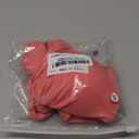 geluboao Bikini Set for Women Solid V Neck Knot Front Push Up High Leg Thong Two Piece Swimsuit (Small, Reddish Orange)