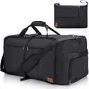 100L Travel Duffle Bag for Men, Urtala 32 Large Duffle Bag for Traveling with Shoe Compartment, Foldable Travel Duffel Bag Weekender Bag Gym Bag for Men Women Waterproof & Tear Resistant (Black)