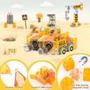 cossy Magnetic Blocks, 3D Building Construction Toys, Multi Shape Building Blocks Boys Toys Ages 3-5 5-7 8-10 with Magnetic Cars, STEM Kits, Learning & Education, Creative, Engineering Set, Truck