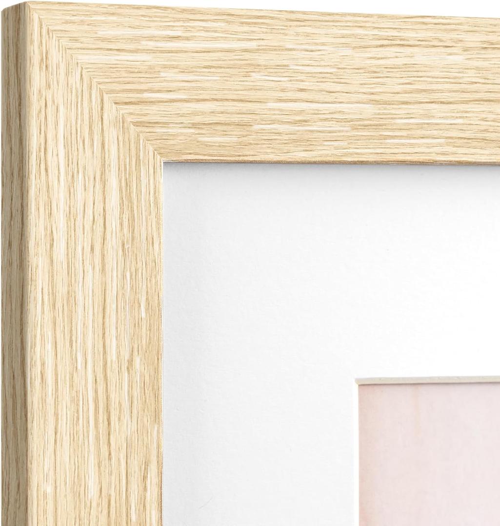 16x24 Frame Set of 3, Dark Brown Wood Grain 16x24 Poster Frame for Gallery Wall Mounting (3 Pack)