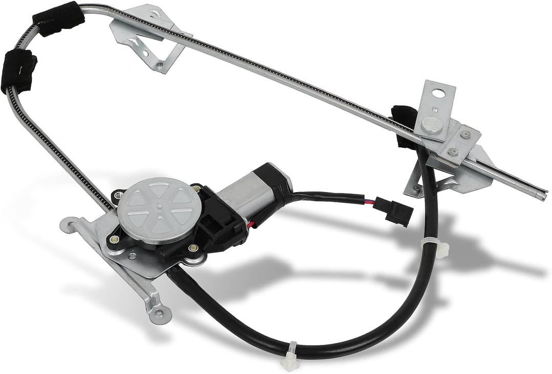 SCITOO Power Window Regulator and Motor Fit for 1987 1988 1989 1990 1991 1992 1993 1994 1995 1996 for Jeep Cherokee Front Left Side 741-538 | Fit 1987-1992 for Jeep Comanche, 1987-1990 for Jeep Wagoneer Front Driver Window Lift Regulator | 2 Pins| OE#741-538