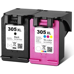Compatible for HP 305 305XL Ink Cartridges for HP 305 Deskjet 2710 2720 DeskJet Plus 4110 4120 4130 Envy 6010 6020 Envy Pro 6420 6430 Printer 1 Black 1 Tri-Color Compatible for HP 305 305XL Ink Cartridges for HP 305 Deskjet 2710 2720 DeskJet Plus 4110 4120 4130 Envy 6010 6020 Envy Pro 6420 6430 Printer 1 Black 1 Tri-Color