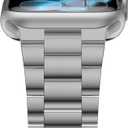 iiteeology Lightweight Stainless Steel Band Designed for Apple Watch Series 1-11, 42mm, 41mm, 40mm, 38mm, SE2&SE3, Replacement iWatch Bands for Women, Series 11 Space Gray