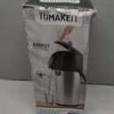 TOMAKEIT Airpot Coffee Dispenser Thermal with Pump,3L/102 Oz Insulated Stainless Steel Large Airpot Coffee Carafe Lever Action for Hot/Cold Water,Thermal Carafe for Hot Cocoa for Parties