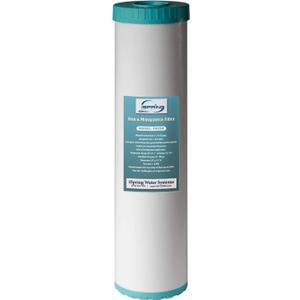 iSpring Whole House Water Filter Cartridge, Iron & Manganese Reducing Water Filter Whole House, 4.5" x 20", Model: FM25B