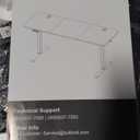 DUMOS 63 Inch Electric Standing Desk Height Adjustable, Sit to Stand Computer Workstations Large Work PC Table Home Office Writing Gaming Desks with Memory Presets for Walking Pad, Bedroom, Black