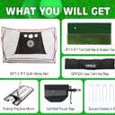 Golf Hitting Net with Putting Mirror, 10×7ft
Heavy Duty, Indoor & Outdoor Use, Easy to Assemble