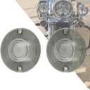 Flat Turn Signal Light Smoke Lens Cover 3.25" Fit For Harley Touring Road King Electra Glides Ultra Glide Road Glide Street Glide 1986-up 2pc
