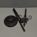 Display Stand for Wreath Handbag Purse Adjustable Height Standing Metal Wreath Hanger Holder on Tabletop or Floor (Bronze)