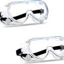 Super More Anti-Fog Protective Safety Goggles Clear Lens Wide-Vision (Transparent-2)