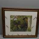 16x20 Gold Picture Frame Vintage, Matted to 11x14 Print, Large