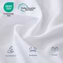 CULVE Bulk Twin Flat Sheets Only, White 24 Pack, Microfiber, 66x96