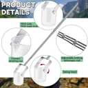 Maxdot 1 Pcs 3.6ft- 9.8 ft Telescopic Water Sampler Dipper, Pendulum Beaker Sample Ladle with Water Sampling, Pole Sampler Rod(1000 Ml, Plastic)