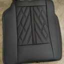 TTX LIGHTING Seat Covers Full Set Fit for 2007-2025 2026 Chevrolet Chevy Silverado GMC Sierra 1500 2500HD 3500HD Seat Covers for Cars Leather Waterproof Truck Seat Protector, Black