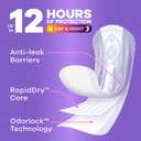 Always Discreet Adult Incontinence Pads for Women, Drier, 6 Drop Long Length, Extra Heavy Absorbency, Pads for Bladder Control Management, Bladder Leaks, & Postpartum Pads, 112ct