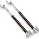 Gas Struts 15 inch 45lbs with Mounting Brackets for RV Cabinet Door, Universal Gas Shocks Spring Lift Strut 15in for TV Cabinet Toy and Light Tool Box Lid Trap Door and DIY Project, Set of 2