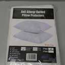 UNILIBRA 2 Pack Waterproof Pillow Protector Quilted Queen Size(21"X30") (Queen Pillow Protector)