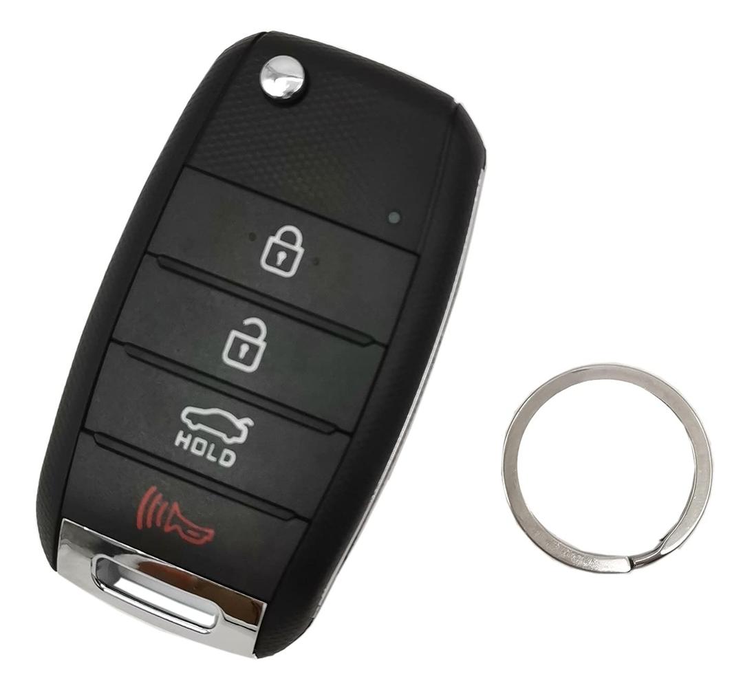 Key Fob Case Shell Fit for Kia Sorento Sportage Rio Soul Forte Optima Carens Flip Keyless Entry Remote Replacement Car Housing Outer Cover