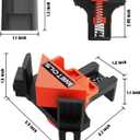WETOLS Corner Clamp for Woodworking, 90 Degree Right Angle Clamp, Wood Clamps, 4Pcs Adjustable Spring Loaded Woodworking Clamp, Gifts for Him, Birthday Gifts for Men, Photo Framing, Orange