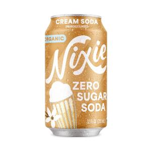 2 x Nixie Organic Zero Sugar Soda, Cream Soda, 0 Sugar, 0 Calories, Healthy Soda Pop, Non-GMO, Caffeine Free, 12oz Can (1 Count)