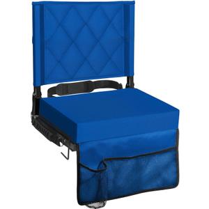 Stadium Seats with Back Support, Padded Bleacher Seat Cushion, 17.1 x 13.5 x 16.5 inches