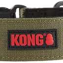 KONG Ultra Durable Padded Comfort Handle Dog Collar (Large, Green)