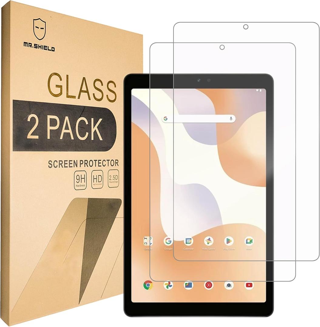 3 x Mr.Shield Screen Protector compatible with onn. 8" Tablet Gen 4 (2024 Model) [Tempered Glass] [2-PACK] [Japan Glass with 9H Hardness]
