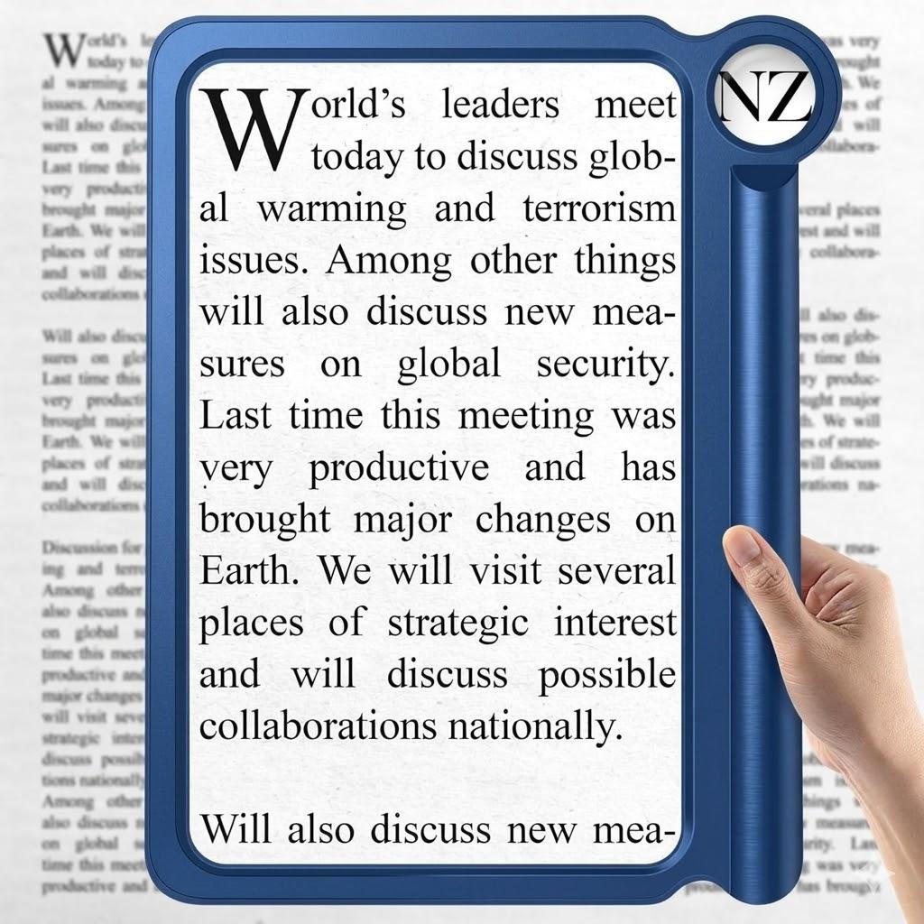 30X 6X Magnifying Glass for Reading, Large Handheld Magnifying Glass Lightweight Magnifier Sheet, Full Book Page Viewing Area Magnifiers for Small Prints Reading and Low Vision Seniors