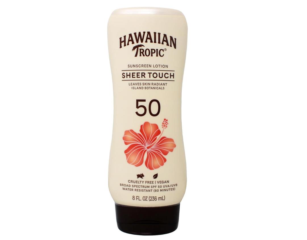 Hawaiian Tropic Sheer Touch Sunscreen SPF 50 Plus 8 oz (Pack of 2)