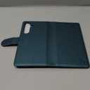 FLIPALM Wallet Case for Samsung Galaxy S25 FE, RFID Blocking Credit Card Holder, PU Leather Folio Flip Kickstand Protective Shockproof Cover for Galaxy S25 FE (Green)