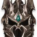 Sword fort The Devil Knight Wearable Helmet Helm frostmourne Real Metal-Anime Replica Game Props, Lich King Arthas Helmet
