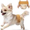 Dono Disposable Dog Diapers Female-60PCS, Pull it Up Doggie Diapers for Female Dogs with 360 Stretchy Waist, Doggy Diapers for Dog in Heat Period, Super Absorbent Leak-Proof Puppy Diapers, Small