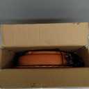 Heated Bird Bath for Outdoors, Upgraded 100W Thermostatically Controlled Heated Bird Baths for Deck Railing Large Capacity Heated Birdbath for Outside Winter Garden Yard Patio Lawn (Brown)