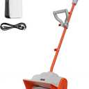 Litheli Electric Snow Shovel Cordless 20V, Lightweight Battery Powered Snow Blower with 4.0Ah Battery, Easy Snow Removal Tool for Driveways, Sidewalks, Patios and Decks